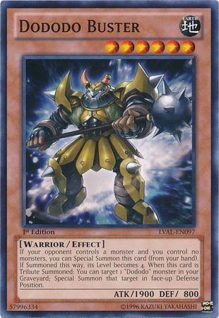 Dododo Buster - LVAL-EN097 - Common 1st Edition Legacy of the Valiant 1st Edition Singles