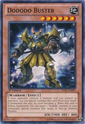 Dododo Buster - LVAL-EN097 - Common 1st Edition Legacy of the Valiant 1st Edition Singles