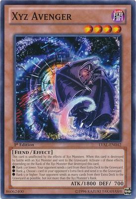 Xyz Avenger - LVAL-EN042 - Common 1st Edition Legacy of the Valiant 1st Edition Singles