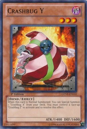 Crashbug Y - GENF-EN010 - Common 1st Edition Generation Force 1st Edition Singles