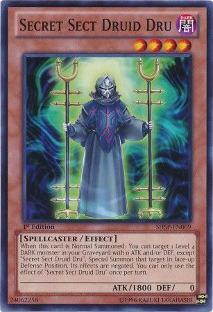 Secret Sect Druid Dru - SHSP-EN009 - Common 1st Edition Shadow Specters 1st Edition Singles (espanol)
