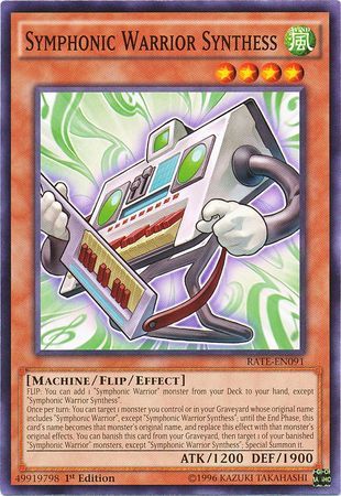 Symphonic Warrior Synthess - RATE-EN091 - Common 1st Edition Raging Tempest 1st Edition Singles (espanol)