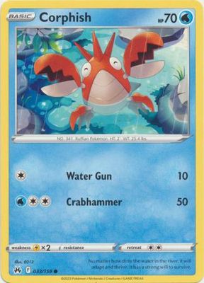 Corphish - 033/159 - Common Crown Zenith Singles (Español)