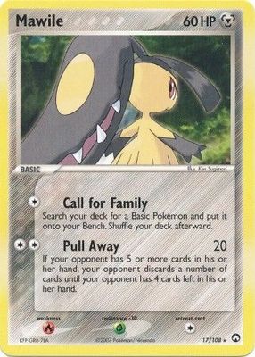 Mawile - 17/108 - Rare Ex Power Keepers Singles