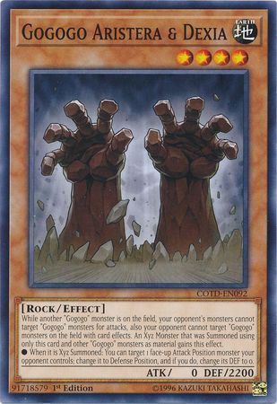 Gogogo Aristera &amp; Dexia - COTD-EN092 - Common 1st Edition Code of the Duelist 1st Edition Singles (espanol)