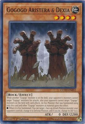 Gogogo Aristera &amp; Dexia - COTD-EN092 - Common 1st Edition Code of the Duelist 1st Edition Singles