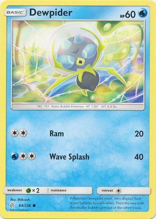 Dewpider - 64/236 - Common Sun &amp; Moon: Cosmic Eclipse Singles