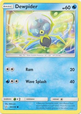Dewpider - 64/236 - Common Sun &amp; Moon: Cosmic Eclipse Singles