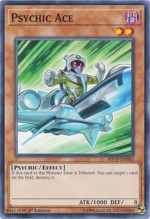 Psychic Ace - MP19-EN092 - Common 1st Edition Yu-Gi-Oh! 2019 Mega-Tins: Gold Sarcophagus Tin Mega Pack Singles