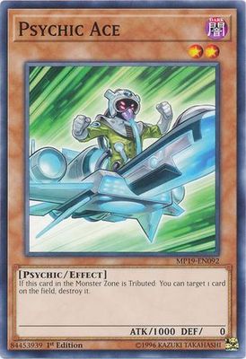 Psychic Ace - MP19-EN092 - Common 1st Edition Yu-Gi-Oh! 2019 Mega-Tins: Gold Sarcophagus Tin Mega Pack Singles