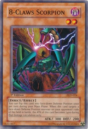 8-Claws Scorpion - PGD-024 - Common 1st Edition Pharaonic Guardian [PGD] 1st Edition Singles