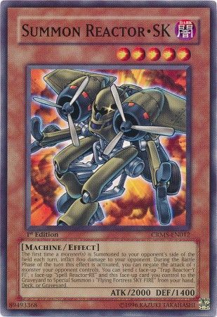 Summon Reactor SK - CRMS-EN012 - Common 1st Edition Crimson Crisis CRMS 1st Edition Singles