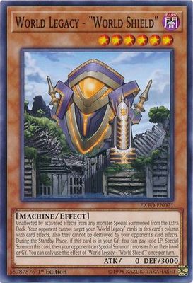 World Legacy - &quot;World Shield&quot; - EXFO-EN021 - Common 1st Edition Extreme Force [EXFO] 1st Edition Singles (espanol)