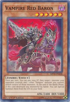 Vampire Red Baron - MP19-EN238 - Common 1st Edition Yu-Gi-Oh! 2019 Mega-Tins: Gold Sarcophagus Tin Mega Pack Singles