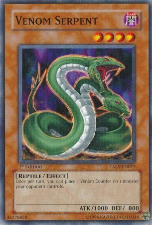 Venom Serpent - TAEV-EN017 - Common 1st Edition Tactical Evolution [TAEV] 1st Edition Singles