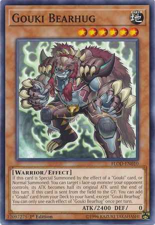 Gouki Bearhug - FLOD-EN010 - Common 1st Edition Flames of Destruction 1st Edition Singles
