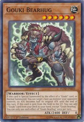 Gouki Bearhug - FLOD-EN010 - Common 1st Edition Flames of Destruction 1st Edition Singles