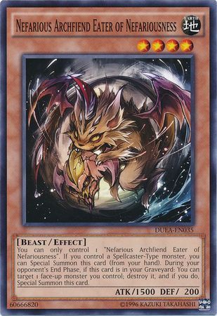 Nefarious Archfiend Eater of Nefariousness - DUEA-EN035 - Common Unlimited Duelist Alliance Unlimited Singles