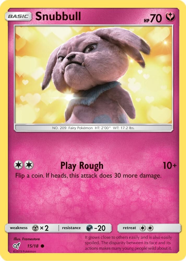 Snubbull (Holo Common) - Detective Pikachu (DEP) Detective Pikachu