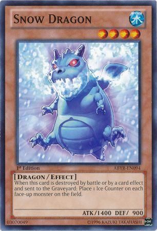 Snow Dragon - ABYR-EN094 - Common 1st Edition Abyss Rising 1st Edition Singles