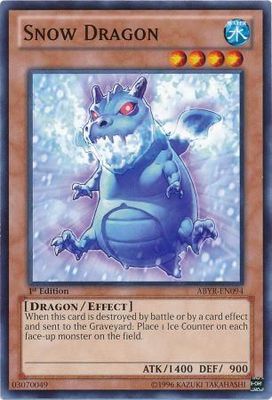 Snow Dragon - ABYR-EN094 - Common 1st Edition Abyss Rising 1st Edition Singles
