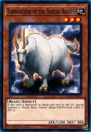Tanngrisnir of the Nordic Beasts - LEHD-ENB01 - Common 1st Edition Legendary Hero Decks 1st Edition Singles