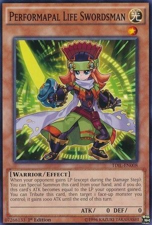 Performapal Life Swordsman - TDIL-EN008 - Common 1st Edition The Dark Illusion 1st Edition Singles