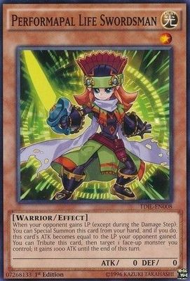 Performapal Life Swordsman - TDIL-EN008 - Common 1st Edition The Dark Illusion 1st Edition Singles