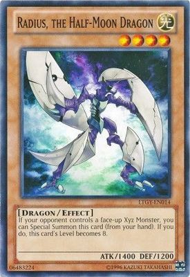 Radius, the Half-Moon Dragon - LTGY-EN014 - Common Unlimited Lord of the Tachyon Galaxy Unlimited Singles