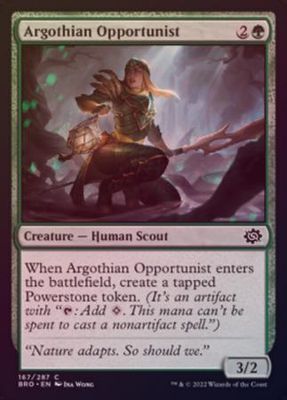 Argothian Opportunist 167/287 - Foil The Brothers&#39; War Foil Singles