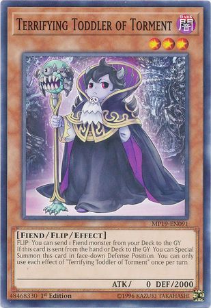 Terrifying Toddler of Torment - MP19-EN091 - Common 1st Edition Yu-Gi-Oh! 2019 Mega-Tins: Gold Sarcophagus Tin Mega Pack Singles (espanol)