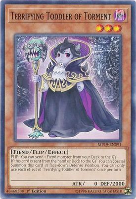 Terrifying Toddler of Torment - MP19-EN091 - Common 1st Edition Yu-Gi-Oh! 2019 Mega-Tins: Gold Sarcophagus Tin Mega Pack Singles (espanol)