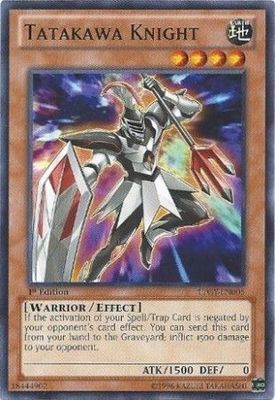 Tatakawa Knight - LTGY-EN005 - Common 1st Edition Lord of the Tachyon Galaxy 1st Edition Singles