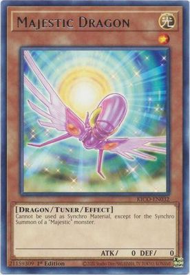 Majestic Dragon - KICO-EN032 - Rare 1st Edition King&#39;s Court 1st Edition Singles (espanol)
