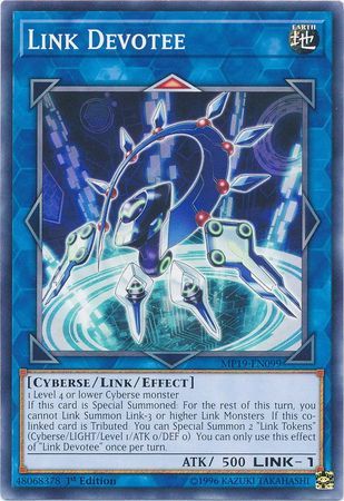 Link Devotee - MP19-EN099 - Common 1st Edition Yu-Gi-Oh! 2019 Mega-Tins: Gold Sarcophagus Tin Mega Pack Singles