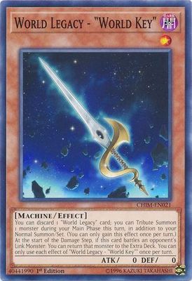 World Legacy - &quot;World Key&quot; - CHIM-EN021 - Common 1st Edition Chaos Impact 1st Edition Singles