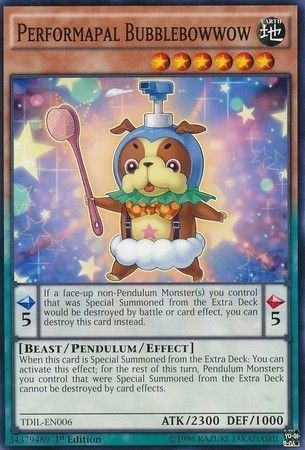 Performapal Bubblebowwow - TDIL-EN006 - Common 1st Edition The Dark Illusion 1st Edition Singles