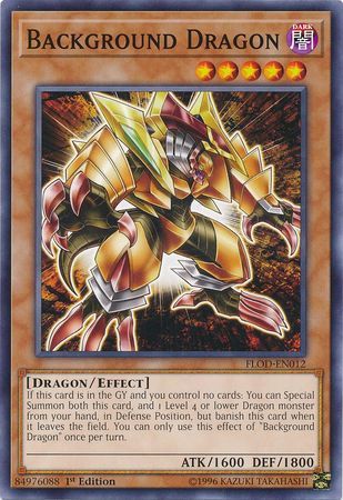 Background Dragon - FLOD-EN012 - Common 1st Edition Flames of Destruction 1st Edition Singles