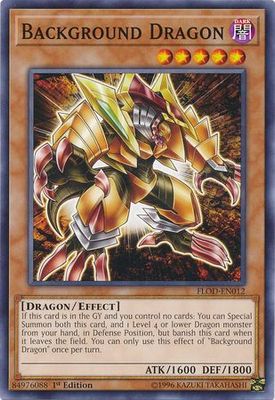 Background Dragon - FLOD-EN012 - Common 1st Edition Flames of Destruction 1st Edition Singles