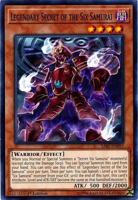 Legendary Secret of the Six Samurai - SAST-EN093 - Common 1st Edition Savage Strike 1st Edition Singles