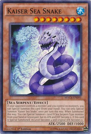 Kaiser Sea Snake - MACR-EN091 - Common 1st Edition Maximum Crisis 1st Edition Singles (espanol)