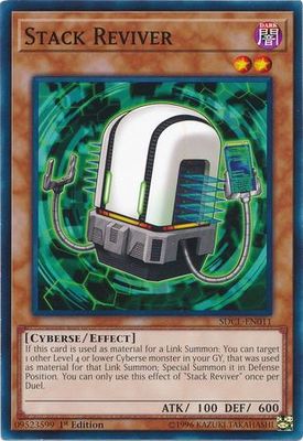 Stack Reviver - SDCL-EN011 - Common 1st Edition Cyberse Link Singles
