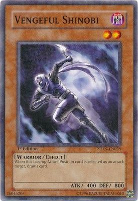 Vengeful Shinobi - PTDN-EN028 - Common 1st Edition Phantom Darkness [PTDN] Singles