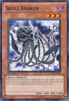 Skull Kraken - GENF-EN006 - Common 1st Edition Generation Force 1st Edition Singles
