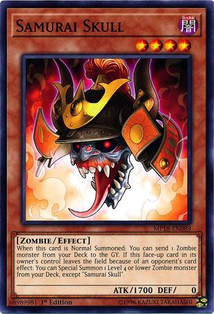 Samurai Skull - MP18-EN089 - Common 1st Edition 2018 Mega-Tins Singles