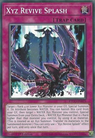Xyz Revive Splash - ETCO-EN075 - Common 1st Edition Eternity Code 1st Edition Singles (espanol)