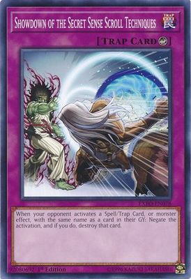 Showdown of the Secret Sense Scroll Techniques - EXFO-EN078 - Common 1st Edition Extreme Force [EXFO] 1st Edition Singles