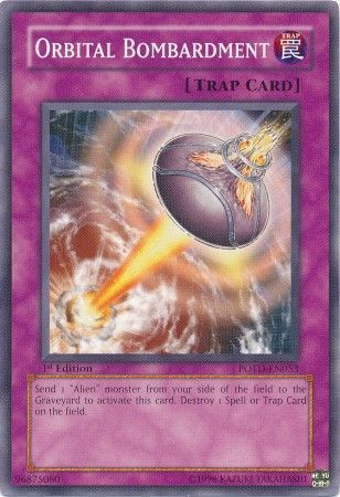 Orbital Bombardment - POTD-EN053 - Common 1st Edition Power of the Duelist [POTD] 1st Edition Singles