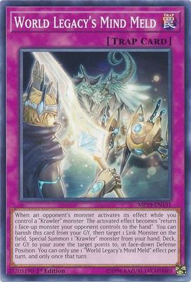World Legacy&#39;s Mind Meld - MP19-EN131 - Common 1st Edition Yu-Gi-Oh! 2019 Mega-Tins: Gold Sarcophagus Tin Mega Pack Singles