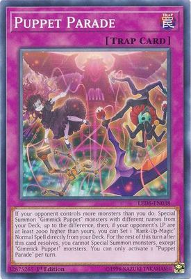 Puppet Parade - LED5-EN038 - Common 1st Edition Legendary Duelists: Immortal Destiny Singles